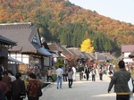紅葉の大内宿red leaves in ooutijyuku02